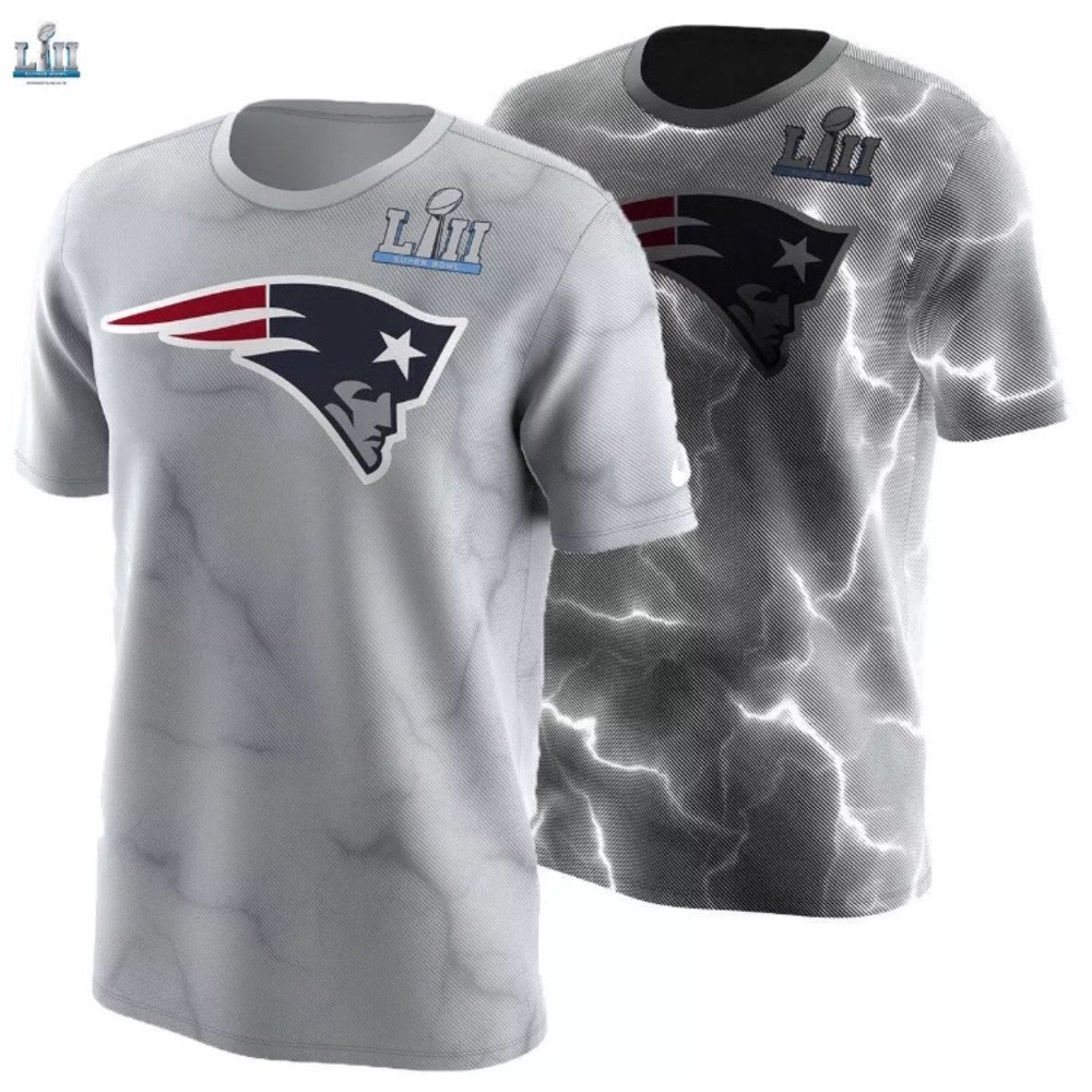 Patriots super bowl media night T shirt XL L nike